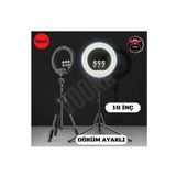 VOOKA Vilya Megalüx Döküm Ayaklı Profesyonel Kuaför Makyaj Çekimleri 18ınç 460 Led Kumandalı Ring Lıght