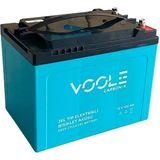 Voole 12V 100 Ah Elektrikli Bisiklet Aküsü Deep Cycle Gel Battery Carbon-X (224*150*178) (16.7 Kg)