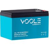 VOOLE 12V 14 AH ELEKTRİKLİ BİSİKLET AKÜSÜ DEEP CYCLE GEL BATTARY CARBON-X (150*97*95) (4.3 KG)