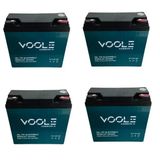 Voole 12V 24 Ah Elektrikli Bisiklet Jel Aküsü 4Lü Set 2026 Üretimi