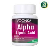 Voonka Alpha Lipoic Acid 600 mg 30 Kapsül 3 Adet