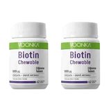 Voonka Biotin 5000 mcg Çikolata Kahve Aromalı 2x62 Çiğneme Tableti