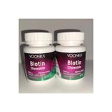 Voonka Biotin Chewable 5000 mcg, Çikolata Kahve Aromalı, 60 Tablet, 2'li Set