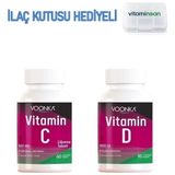 Voonka C Vitamini Çiğneme Tableti + Voonka D Vitamini Ilaç Kutusu Hediyeli