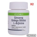 Voonka Ginseng Ginkgo Biloba L-Arginine 2x32 Kapsül