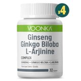 Voonka Ginseng Ginkgo Biloba L-Arginine 4x32 Kapsül