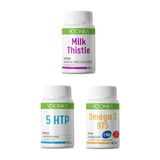 Voonka Milk Thistle 62 Kapsül + 5htp Complex 62 Kapsül+ Omega 3 975 Mg 52 Kapsül