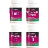 Voonka Vitamin C Çiğneme 60 Tablet + Vitamin D 90 Kapsül + 5 Htp 60 Kapsül + Vitamin B Complex 60 Tablet