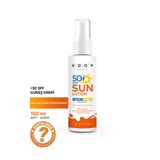 Voop Çok Yüksek Koruma SPF50 150 ml Coenzyme Q10 Hyaluronik Asit Vücut Yüz Güneş Kremi