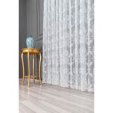 Vooralles Eerliefdevol 1/3 Sık Pile 14053 Damask Dantel Desen KDK Örme Düz Tül Perde Gramajlı 1.Sınıf Kalite