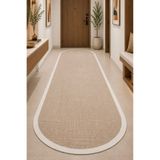 VOPTEKS Oval Vizon Halı Yolluk Makinede Yıkanabilir Kaymaz Taban Halı