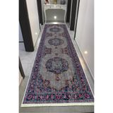 VOPTEKS Vintage Renkli Halı Yolluk Makinede Yıkanabilir Kaymaz Taban Halı