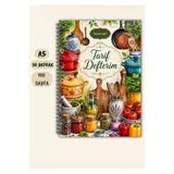 VORACRAFT Renkli Yemek Tarif Defteri, 50 Yaprak /100 Sayfa, A5 / Tel Spiral TRF0036