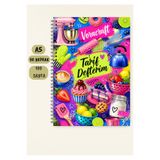 VORACRAFT Retro Tarif Defteri, 50 Yaprak /100 Sayfa, A5 / Tel Spiral TRF0045