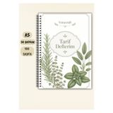 VORACRAFT Yemek Tarif Defteri, 50 Yaprak /100 Sayfa, A5 / Tel Spiral TRF0030