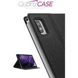 Vorcom Quartzpro Quartzlite Tablet Kılıfı Katlanabilir Standlı 360 Ön Arka Tam Koruma - Siyah