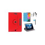Vorcom S10 10" Uyumlu Tablet Kılıfı 4 Lü Set Kılıf+Ekran Koruma+Kalem+Kulaklık