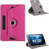 Vorcom Tablet Serisi Uyumlu Universal 10.1 Inç Pu Deri Standlı Tablet Kılıfı Ultrapad-Quartzpro-S Tab7-Quartzlıte - Pembe