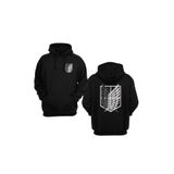 Vordevia Attack On Titan Ön Arka Baskılı Pamuklu 3 İplik Şardonlu Oversize Sweatshirt