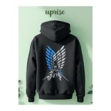 Vordevia Attack On Titan Shingeki No Kyojin Baskılı Pamuklu 3 İplik Oversize Sweatshirt