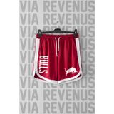 Vordevia Bulls Baskılı Unisex Retro Varsity Spor Antrenman Şortu