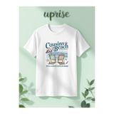 Vordevia Team Conrad The Summer I Turned Pretty Baskılı Pamuklu Oversize Beyaz Tshirt