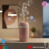 Vorex 420ML Rgb Işıklı Mini Sessiz USB Hava Nemlendirici & Aroma Difüzör - Pembe
