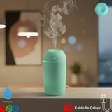 Vorex 420ML Rgb Işıklı Mini Sessiz USB Hava Nemlendirici & Aroma Difüzör - Yeşil