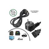 VOREX GABBLE 1.5 Metre Standart Power Kablosu PC Bilgisayar Monitör Yazıcı Güç Kablosu 3 Pin IEC C13 Kasa