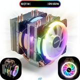 Vorex Gabble Cool Storm T90 Rgb Çift Fanlı Işlemci Fanı - Intel Uyumlu Kule Tipi Cpu Soğutucu - Renkli