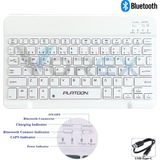 Vorex PL-366 Bluetooth Kablosuz Klavye – Type-C Şarjlı, Tablet Telefon Pc Uyumlu - Beyaz