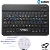 Vorex PL-366 Bluetooth Kablosuz Klavye – Type-C Şarjlı, Tablet Telefon Pc Uyumlu - Siyah