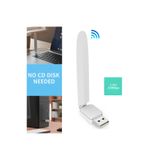 VOREX Platoon Wireless-N 150MBPS WiFi USB Adaptör Harici Antenli 2.4GHz PC/Mac Uyumlu