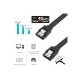 VOREX SATA 3.0 Data Kablosu 40 cm – 6Gb/s HDD ve 2.5" SATA SSD Bağlantı Kablosu (1 Adet)