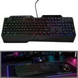Vorex Trio Gkx-99 Rgb Oyuncu Klavyesi USB Türkçe Q Telefon Standlı Kablolu Gaming Klavye - Siyah