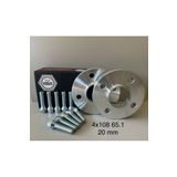 VORLAX Peugeot Cıtroen Uyumlu Spacer 4x108 65.1 20mm 2 Adet Spacer Ve 8 Adet Bijon