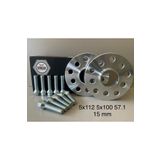VORLAX Volkswagen Uyumlu Spacer 5x112 5x100 57.1 15mm 2 Adet Uyumlu Spacer Ve 10 Adet Bijon