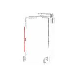 Vorne PVC Çift Açılım Tk. En-Boy (400-650) x (1200-1700) 13 Aks