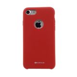 Vorson VC 005 iPhone 7 Rubber Metal Plakalı Kırmızı Silikon Kılıf