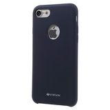 Vorson VC 005 iPhone 7 Rubber Metal Plakalı Lacivert Silikon Kılıf