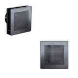 Vortice Punto Evo Gold Nero Black Mimari Uygulama İdeal Tasarım Kesintisiz Çalışma Havalandırma Fanı Banyo Mutfak AGMair Agm