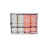 Vos Versa Bursa Varak Serisi 50x90cm %100 Pamuk 4lü Yüz Havlusu Karşık VVHM0029