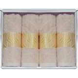 Vos Versa Bursa Varak Serisi 50X90CM %100 Pamuk 4lü Yüz Havlusu Vizon VVHM0021 - 50 x 90 cm
