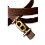 Vos Versa İnce Gold Tokalı Siyah İnce Kadın Kemeri VOSDK0212101