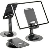Vos Versa Telefon ile Tablet Standı Masaüstü Kaymaz Metal Kasalı 360 Derece Dönebilir ve Katlanabilir VK1013