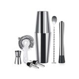 vosco 7 Parça Avantajlı Kokteyl Set Boston Shaker (750ML)