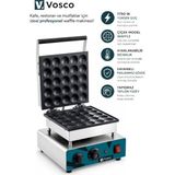 Vosco Ev, Kafe, Restoran ve Işletmeler Için Ideal Profesyonel Çiçek Waffle Makinesi! - Gri