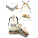 Vose 3' Lü Set Doğal At Kılı Fırçası (Vanilla) + Yüz Fırçası + Tırnak Fırçası