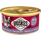 Voskes Ton Balıklı ve Levrek Jelly 85 gr Kedi Yaş Konservesi