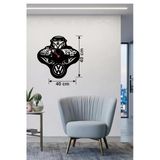 Vosvos Ve Retro Araba Temalı Ahşap Duvar Saati - 40X40 Cm Lazer Kesim